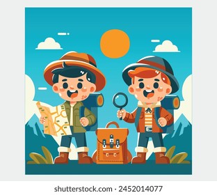 Celebrate National Scavenger Hunt Day with a hand-drawn illustration that captures the fun and excitement of this classic outdoor activity. Discover creative ideas for hosting your own scavenger hunt