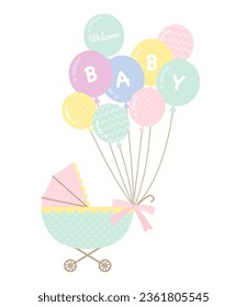 celebrate new born baby with ballon