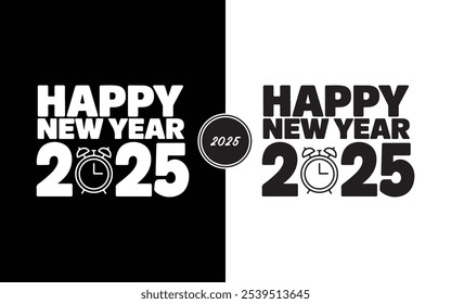 Celebrate New Year 2025 in Style Elegant Vibrant Customizable Happy New Year 2025 Digital Design Perfect for Social Media Print and Personal Greetings Ideal for Adding a Festive Touch