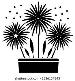 Celebrate New Year 2025 with this vibrant firecracker icon vector art. Perfect for festive decor, parties, and holiday-themed projects, adding excitement to any celebration design.