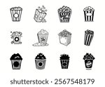 Celebrate Popcorn Day with vibrant vector art! Includes popcorn tubs, kernels, movie reels, banners, and fun typography. Perfect for posters, social media, and festive designs!