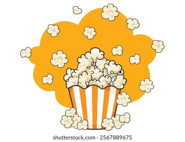 Celebrate Popcorn Day with vibrant vector art! Includes popcorn tubs, kernels, movie reels, banners, and fun typography. Perfect for posters, social media, and festive designs!