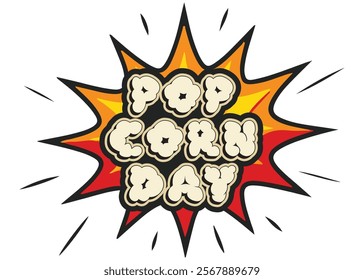 Celebrate Popcorn Day with vibrant vector art! Includes popcorn tubs, kernels, movie reels, banners, and fun typography. Perfect for posters, social media, and festive designs!