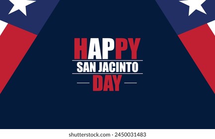 Celebrate San Jacinto Day with Patriotic Flag Typography