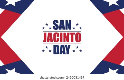 Celebrate San Jacinto Day with Patriotic Flag Typography
