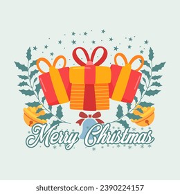 Celebrate the season of giving with this heartwarming Merry Christmas design. Add a touch of festive cheer to your projects! 🎅🎉