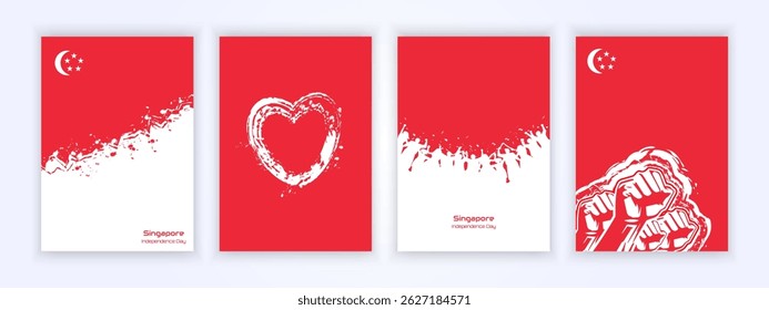 Celebre a Independência de Singapura com união, amor, orgulho e espírito nacional imparável.