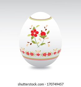 To celebrate the special Easter egg decorated with spring