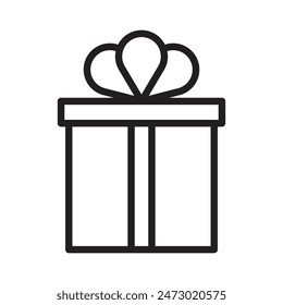 Celebrate special occasions with this present gift box icon, perfect for birthdays, holidays, and festive events with ribbon and surprise elements.