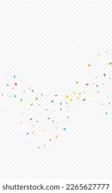 Celebrate Splash Transparent Vector Transparent Background. Carnival Round Postcard. Decoration Rain Invitation. Rainbow Dot Carnaval Design.