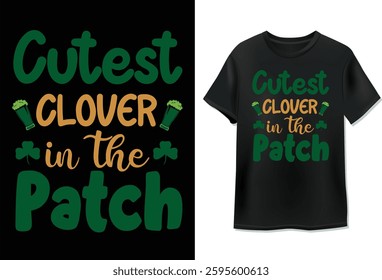 Celebrate St. Patrick's Day in style with this fun and festive design! Featuring playful typography, lucky clovers, and frothy beer mugs, this Irish-themed graphic is perfect for shirts.