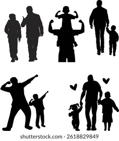 Celebrate the strength and love of fatherhood with our powerful Dad Silhouette design