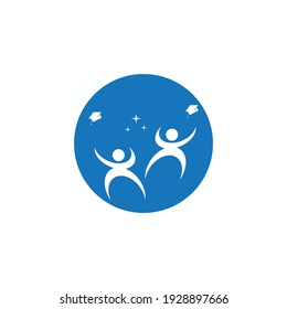 Celebrate the students logo vector