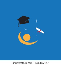 Celebrate the students logo vector