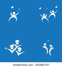 Celebrate the students logo vector