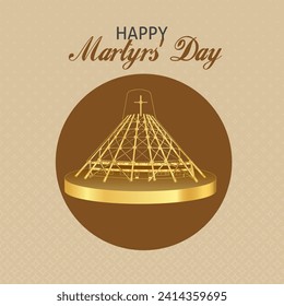  Celebrate Uganda Martyrs Day with an editable vector template of the Martyrs Shrine Basilica for Martyrs Day art. Perfect for social media and print, customize to match your brand and colors