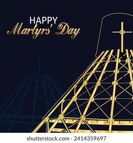  Celebrate Uganda Martyrs Day with an editable vector template of the Martyrs Shrine Basilica for Martyrs Day art. Perfect for social media and print, customize to match your brand and colors