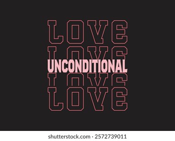 Celebrate unconditional love with stunning typography art