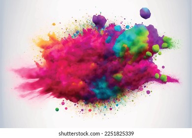 Celebrate the vibrant festival of Holi with joy and happiness! Happy Holi is a traditional Hindu festival that marks the arrival of spring and is celebrated with a splash of colors, music, dance. - Shutterstock ID 2251825339