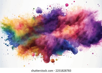 Celebrate the vibrant festival of Holi with joy and happiness! Happy Holi is a traditional Hindu festival that marks the arrival of spring and is celebrated with a splash of colors, music, dance. - Shutterstock ID 2251828783