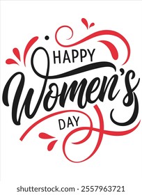  Celebrate Women's Day with this minimalist typography t-shirt design. Perfect for trendy apparel, it features clean and elegant lettering, ideal for fashion lovers and festive occasions.