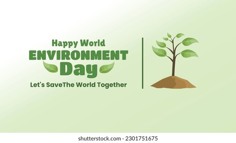 Celebrate World Environment Day with this stunning vector graphic!