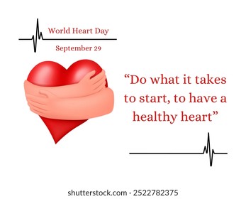 «Celebrate World Heart Day! Aumentar la conciencia sobre la salud del corazón y la importancia de un estilo de vida saludable. Juntos, prevengamos las cardiopatías y promovamos el bienestar para un futuro más saludable».