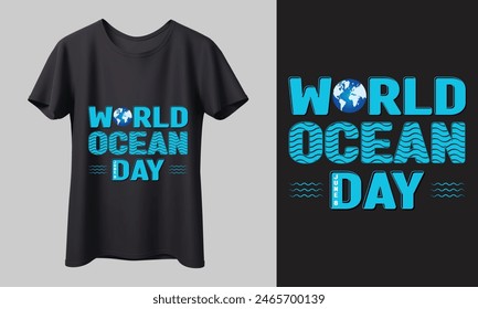 Celebrate World Ocean Day with our eco-friendly t-shirt designs! Featuring marine life graphics and conservation messages, our collection aims to raise awareness and support ocean protection.
