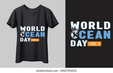 Celebrate World Ocean Day with our eco-friendly t-shirt designs! Featuring marine life graphics and conservation messages, our collection aims to raise awareness and support ocean protection.