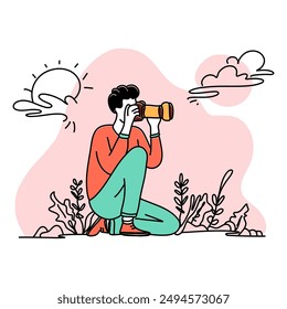 Celebrate World Photographer Day with stunning flat illustrations showcasing the beauty of photography. Join us in honoring the art and skill of talented photographers around the globe