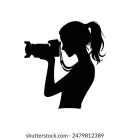 Celebrate World Photography Day with Iconic Photographer Silhouette Image – Ideal for Creative Projects