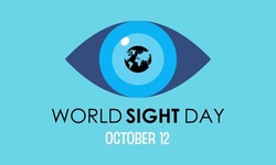 Feiern Sie Den Weltsight Day - Förderung Von Gesundheit Und Vision Weltweit Durch Sensibilisierung Und Handeln. Klarstellung Und Vision Für Eine Hellere Vektorgrafik-Vorlage.