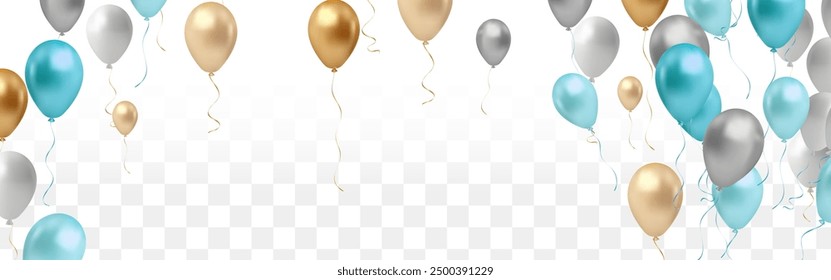 celebrate your birthday is decorated with colorful balloons. vector illustration