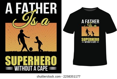 Celebrate your superhero dad with this unique Father's Day T-shirt! Featuring a bold graphic design, this shirt is the perfect way to show your love and appreciation for the man who has always bee.