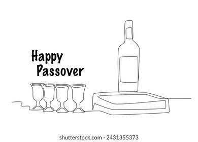 Celebrated on the first Sunday after the full moon. Passover one-line drawing