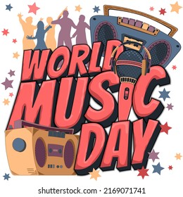Celebrated the world of Music during the World Music Day June 21....Each object are grouped so you can rearrange your design with ease. Perfect for your next project.