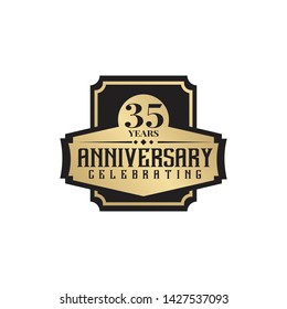 Celebrating 35th anniversary emblematic logo