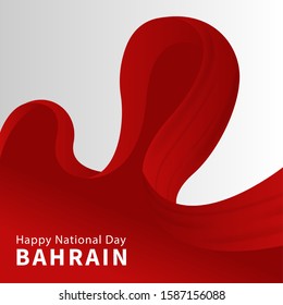 Celebrating 48th Bahrain Independence Day (16 Desember). Vector of National Day with Bahrain flags.  Vector Illustration 1