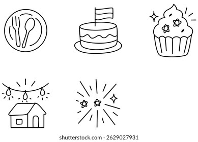 A celebrating 4th of july with festive food, cake, and fireworks creates joyful memories