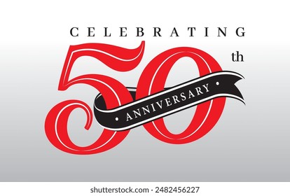 celebrating 50 years vector | anniversary 