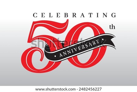 celebrating 50 years vector | anniversary 