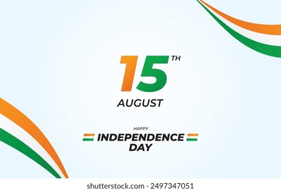 Feiern zum 77. Unabhängigkeitstag Indiens. Happy Independence Day Indien Feier Hintergrund Design-Vorlage.