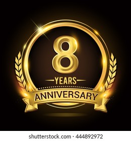 8 Years Anniversary Images Stock Photos Vectors Shutterstock