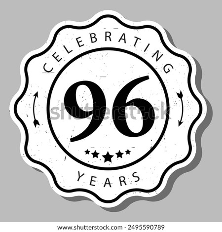celebrating 96 years of experience badge  