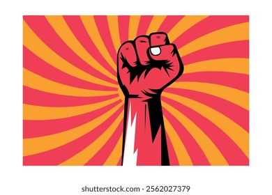 Celebrating Activism Through Engaging Vector Revolution Art, human rights, protest art, rebel spirit, freedom fight, hand gesture, activism symbol, equality rights, empowerment message, struggle hands