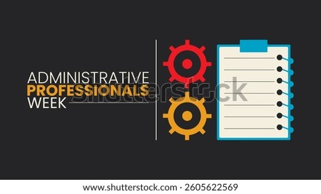 Celebrating Administrative Professionals Week Design templet