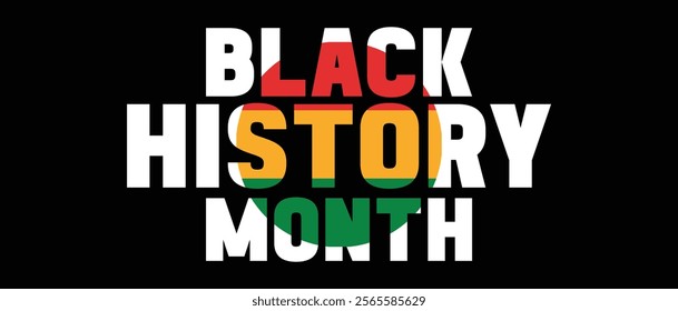 Celebrating African American Heritage, Culture, and Achievements,Black History Month Banner Design,Poster, card, banner