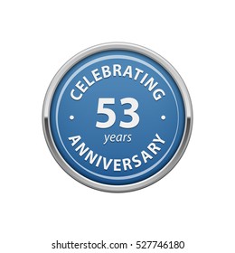 Celebrating anniversary 53 years badge
