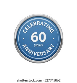 Celebrating Anniversary 60 Years Badge  