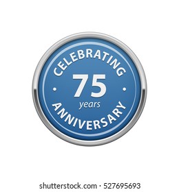 Celebrating anniversary 75 years badge  